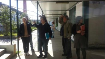 Agrupamento de Escolas da Trafaria em Almada Recebe deputada do Bloco de Esquerda Joana Mortágua e uma delegação de autarcas