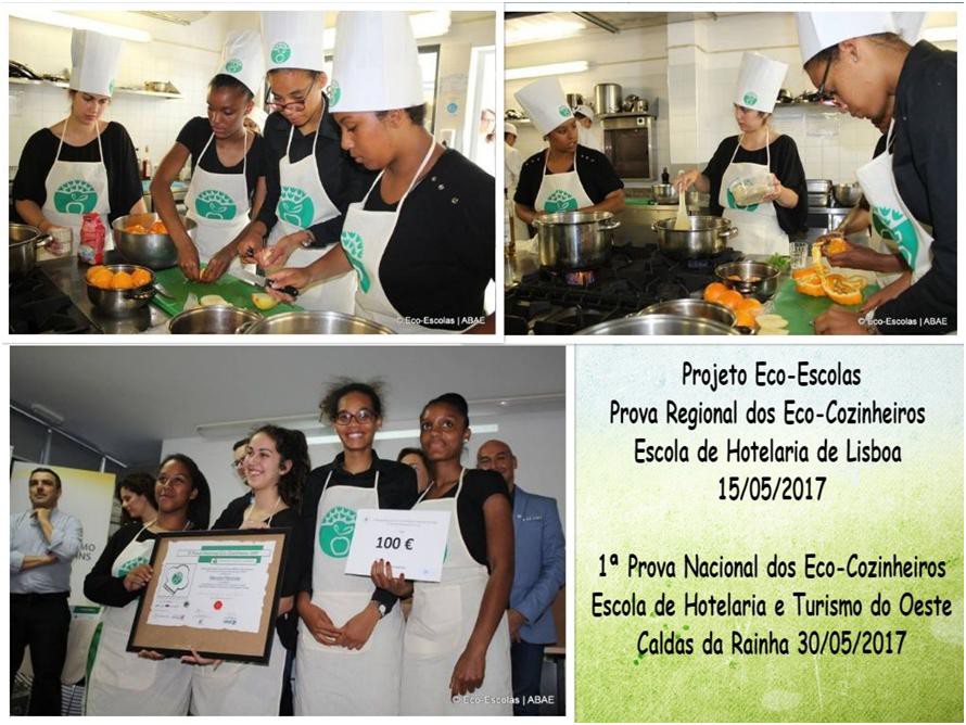 Barreiro - Vence final regional dos Eco-cozinheiros no projecto Eco-Escolas Agrupamento de Escolas de Santo António com Menção Honrosa a nível nacional