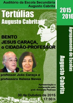 Barreiro – Tertúla Augusto Cabrita debate Bento de Jesus Caraça «um dos maiores vultos da intelectualidade portuguesa»