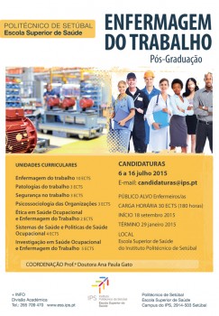 Escola Superior de Saúde do Politécnico de Setúbal lança Pós-graduação Enfermagem do Trabalho- Candidaturas até 16 de julho