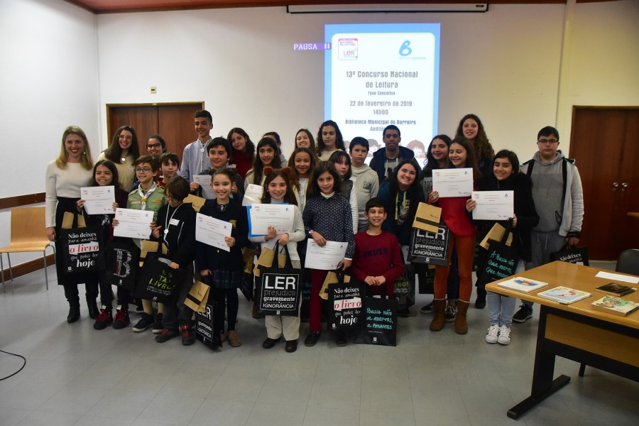 Fase concelhia do 13º Concurso Nacional de Leitura Apurou 12 finalistas entre os 42 alunos das escolas do Concelho do Barreiro
