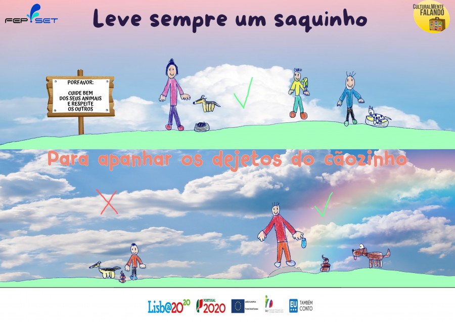 Projeto «CulturalMente Falando» promovido pela APPACDM de Setúbal Exposição urbana de cartazes «Ruas Limpas, Brincadeiras Seguras»