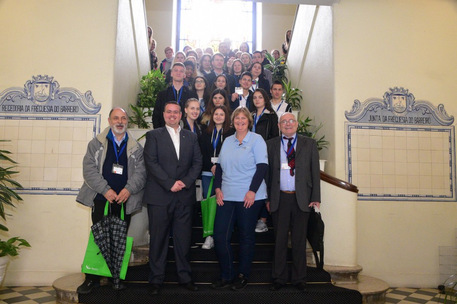 Projeto Erasmus + VET4SCAPE Escola Secundária Augusto Cabrita - Barreiro Receção a alunos e professores nos Paços do Concelho