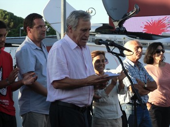 Quinta da Atalaia no Seixal PCP ALARGA FESTA DO «AVANTE» Jerónimo de Sousa excluiu o actual PS de uma possível convergência