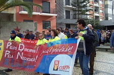 Manifestação convocada pela USS/CGTP-IN “Trabalho com direitos, melhores condições de vida, exigindo Mudanças de Políticas”