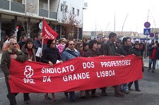 Manifestação dos Professores no Barreiro “Os professores querem ser avaliados, não querem é este modelo, que não tem aplicação possível”