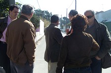 Visita da Câmara do Barreiro à freguesia de Santo António AUGI Quinta dos Clérigos reconvertida - falta a ligação dos esgotos domésticos