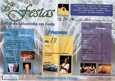 6.ª Festa da Freguesia do Alto do Seixalinho De 12 a 14 de Junho no Parque da Cidade