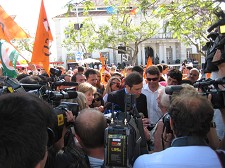 Pedro Passos Coelho no Distrito de Setúbal afirma na Moita «Nós vamos acabar com este sistema de avaliação»