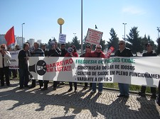 Comissões de Utentes do Concelho do Barreiro Recebem Ministro da Saúde com protestos