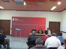Francisco Louçã, no Barreiro, agradece a Angela Merkel “Impulso que dá à Greve Geral” com visita a Lisboa