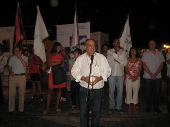 Presidente da Câmara na abertura das Festas do Barreiro 2013 Divulgou que está pré-aprovada a candidatura de reabilitação dos Moinhos de Vento