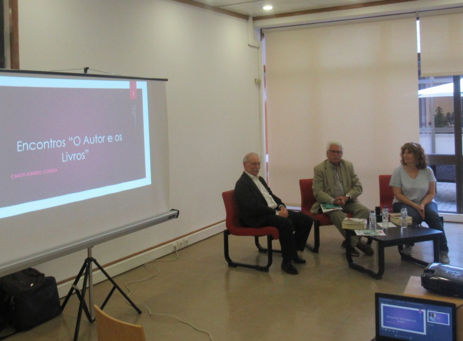 Barreiro – Carlos Alberto Correia Encontros «O autor e os livros» A poesia nasceu como forma de indignação
