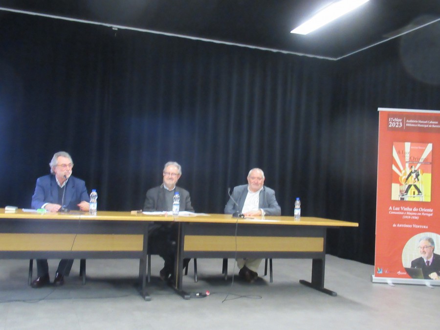 Historiador António Ventura no Barreiro Uma conferência sobre as relações entre Maçons e Comunistas