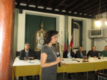 Maria Manuel Mota no Rotary Club do Barreiro «O nosso corpo tem mais bactérias que células nossas»