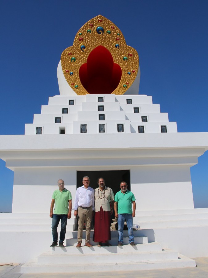 Alcácer do Sal - Maior monumento da arquitetura sagrada do Budismo Tibetano está a ser construído no Centro de Retiros em Santa Susana