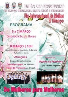 Barreiro - União de Freguesias do Alto do Seixalinho, Santo André e Verderena Comemora Dia Internacional da Mulher