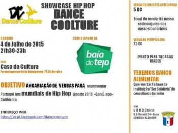 Barreiro - Showcase Hip Hop ance Coolture Angariação de fundos para apoiar ida ao mundial da equipa de «Dance Coolture»