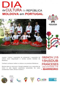 Barreiro vai receber Dia da Cultura da República Moldova em Portugal