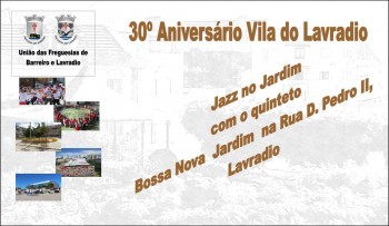 Barreiro - Jazz no Jardim com Quinteto Bossa Nova Concerto assinala 30º aniversário da Vila do Lavradio
