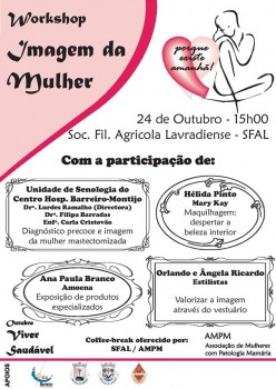 Associação de Mulheres com Patologia Mamária - Barreiro Promove na SFAL Workshop «Imagem da Mulher»