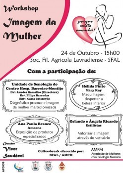 Associação de Mulheres com Patologia Mamária - Barreiro Promove na SFAL Workshop «Imagem da Mulher»