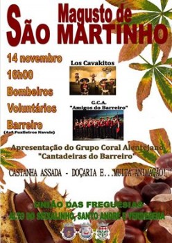 Nos Bombeiros Voluntários do Barreiro Magusto de São Martinho