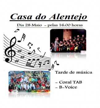 Coral TAB e B-Voice do Barreiro Marcam presença na Casa do Alentejo