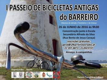 Passeio de Bicicletas Antigas do Barreiro Passeio turístico e cultural através da Rota da Resistência