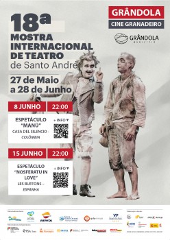Grândola - Mostra Internacional de Teatro de Santo André Companhia Espanhola “LES BUFFONS» no palco do Cine Granadeiro