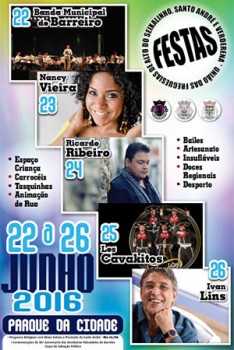 Barreiro - Há Festa no Parque da Cidade No cartaz Nancy Vieira, Ricardo Ribeiro e Ivans Lins