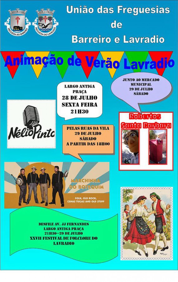 Barreiro – Animação de Verão no Lavradio Marchinha Botequim vai animar as ruas da vila