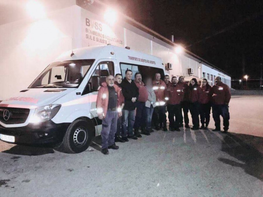 Com o apoio dos Bombeiros Voluntários do Sul e Sueste do Barreiro Doente Terminal vai regressar a Portugal