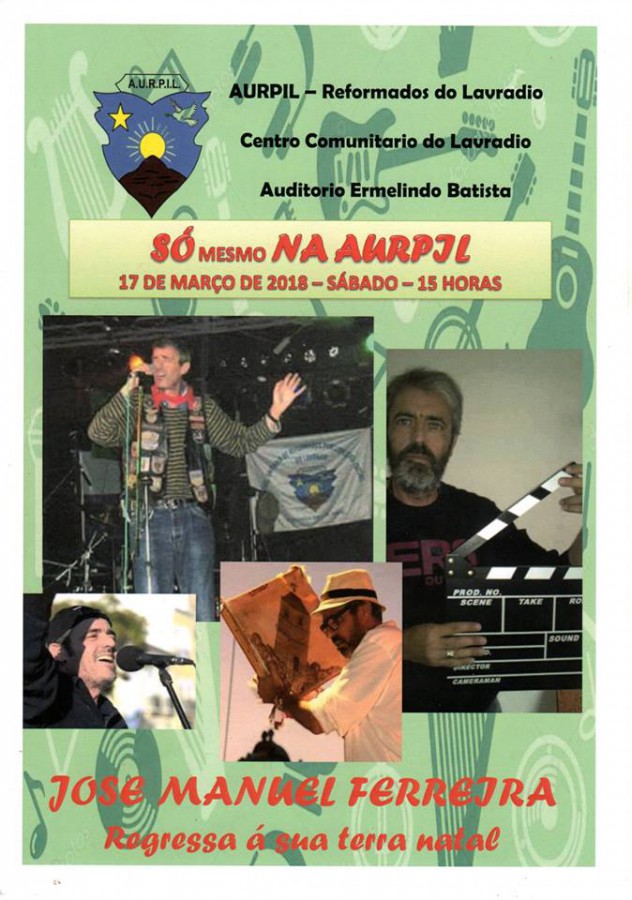 Barreiro - No Auditório da AURPIL Lavradio José Manuel Ferreira regressa à sua terra natal