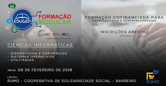 Qualificar o Barreiro ao nível das competências das TIC Formação Gratuita
