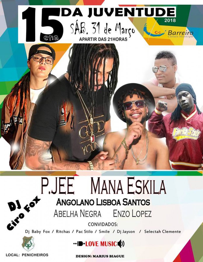 BARREIRO - FESTA DE ENCERRAMENTO DA 15ENA DA JUVENTUDE Da Juventude & Love MUSIC