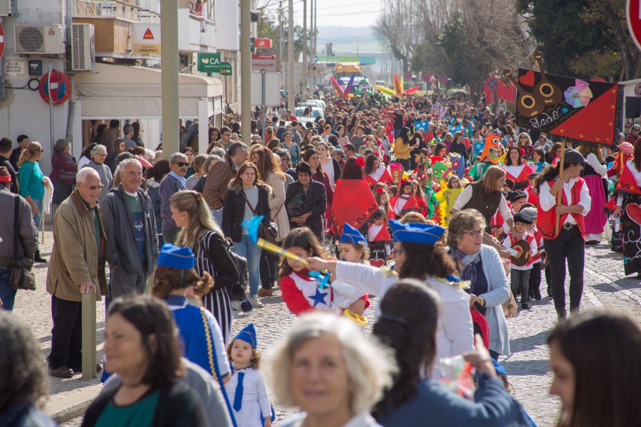 Por todo o concelho de Alcácer do Sal Cerca de 500 crianças festejaram o Carnaval