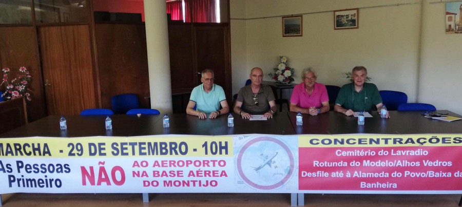 Marcha Não ao Aeroporto na Base Aérea do Montijo Um apelo a todos para que participem na defesa dos interesses da região e do país