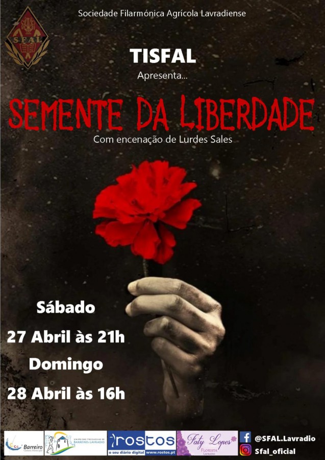 BARREIRO - TISFAL – Teatro Infantil da SFAL Hoje estreia «Semente da Liberdade» com encenação de Lurdes Sales