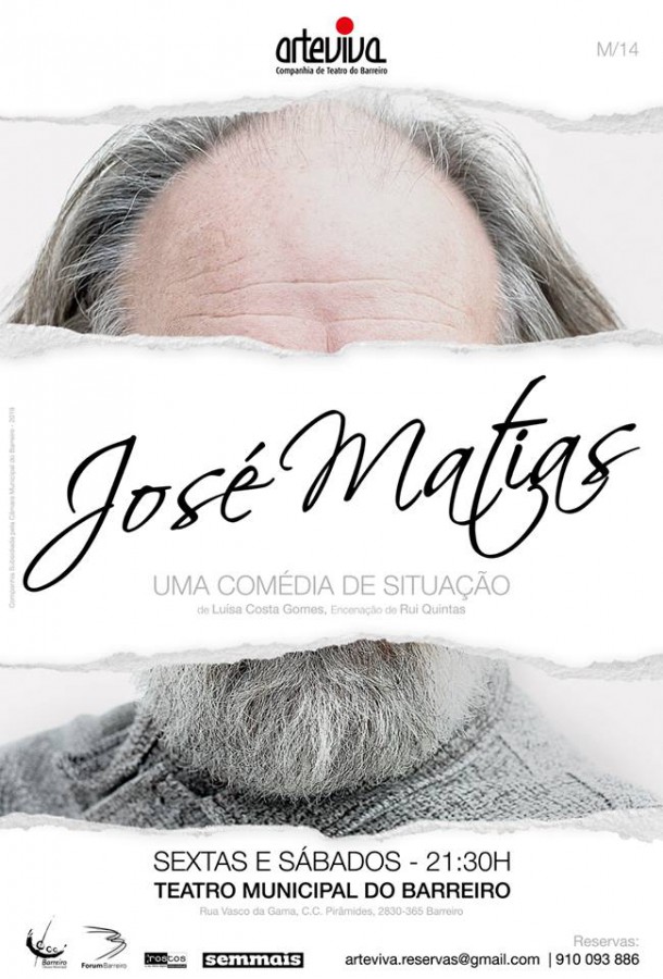 Arte Viva no Teatro Municipal do Barreiro Estreia «José Matias»