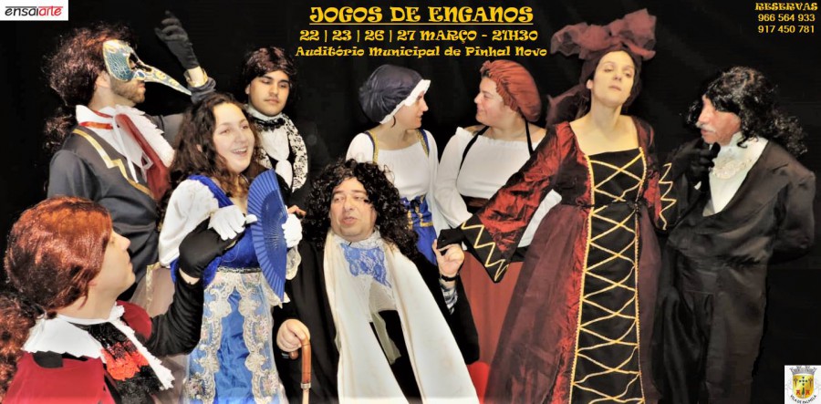 Palmela - No Auditório Municipal de Pinhal Novo EnsaiArte apresenta «JOGOS DE ENGANOS»
