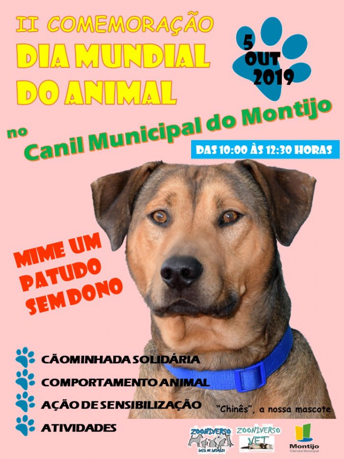 Montijo - Cãominhada Solidária com os animais do canil. Assinala Dia Mundial do Animal