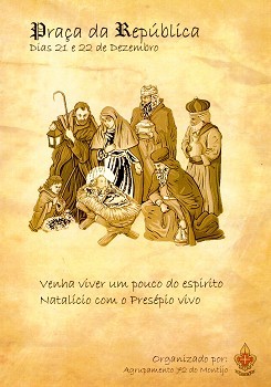 Organizado pelo Agrupamento 72 do Montijo – Corpo Nacional de Escutas Presépio Vivo no Montijo