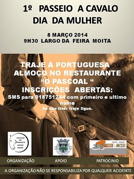 Na Moita Passeio a Cavalo no Dia da Mulher Primeiro e único passeio a cavalo só de mulheres realizado em Portugal