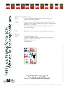 Festa da Francofonia em Setúbal Riquezas culturais dos países francófonos