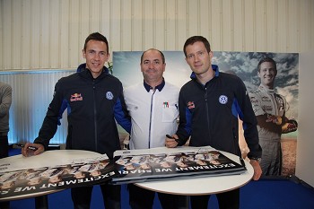 Palmela- Volkswagen Autoeuropa Recebe Sébastien Ogier campeão do mundo de Rally