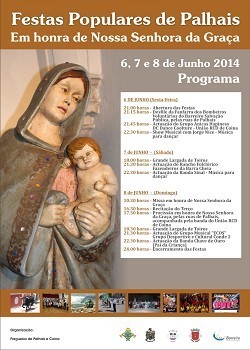 Barreiro - Festas Populares de Palhais Hoje procissão em Honra de Nª Srª da Graça