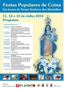 Festas Populares de Coina – Barreiro Em honra de Nª Srª dos Remédios Actuação da Banda Estilus a encerrar