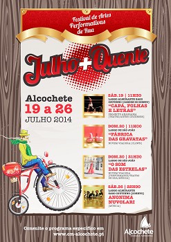 Festival de artes “Julho + Quente” anima dias de Verão em Alcochete