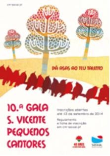 No Seixal Inscrições para a Gala S. Vicente dos Pequenos Cantores